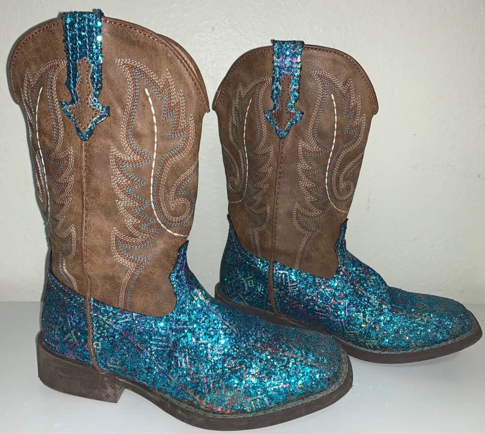 Kids Roper Glitter Cowboy Boots (little kids size 3)